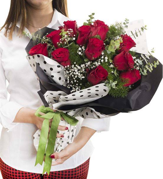 Bitanecik Aşkıma 20 li Kırmızı Gül Buketi